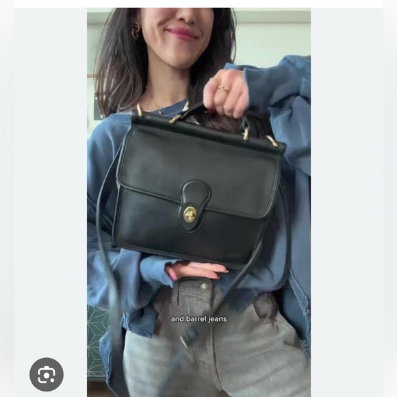 Coach Black Leather Willis Bag - Picture 16 of 16